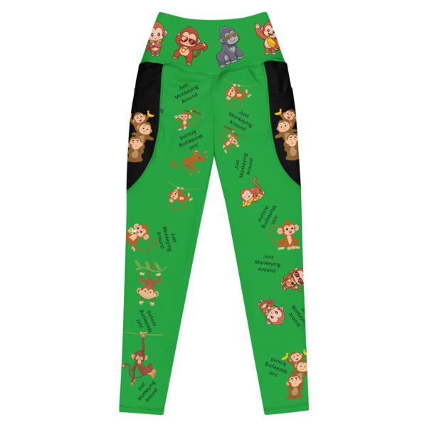 Just Monkeying Leggings W/Pockets - Image 3