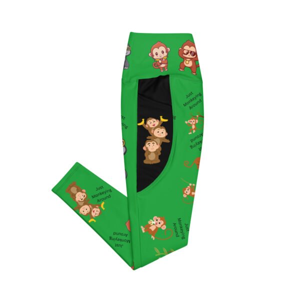 Just Monkeying Leggings W/Pockets