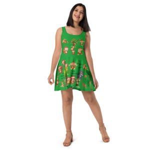 Just Monkeying Skater Dress