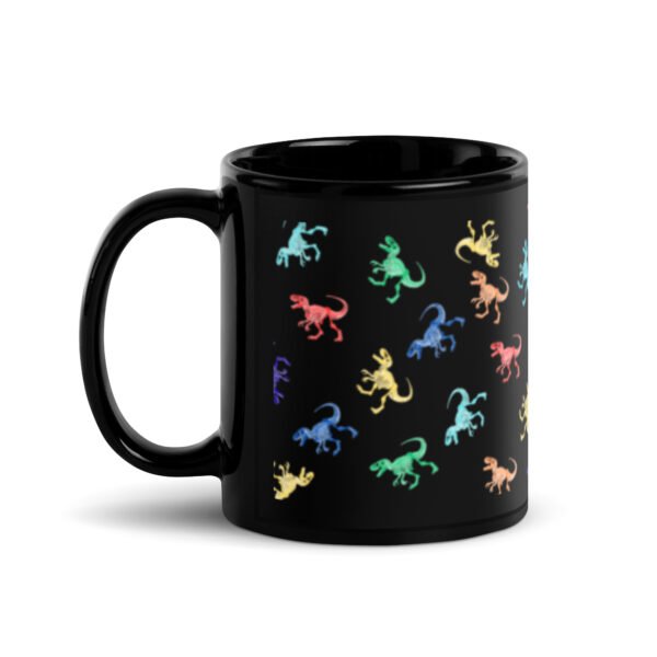 Colorful T/Rex Glossy Mug - Image 2