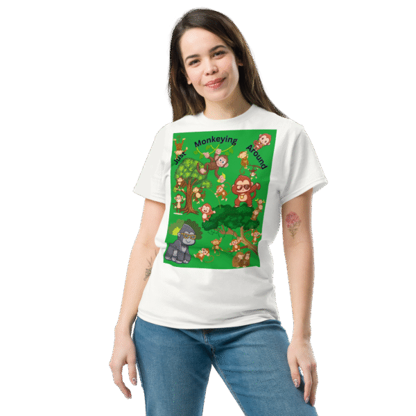 Just Monkeying Unisex Shirt - Image 3