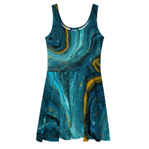 Vibrant Skater Style Dress