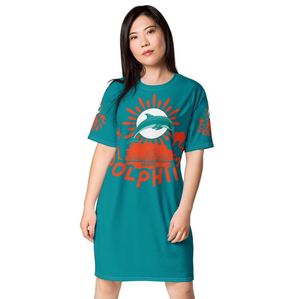 Miami Dolphins Shirt Dress