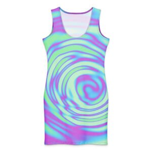 Swirl Delight Cotton Dress