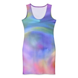 Celestial Mist Cotton Dress
