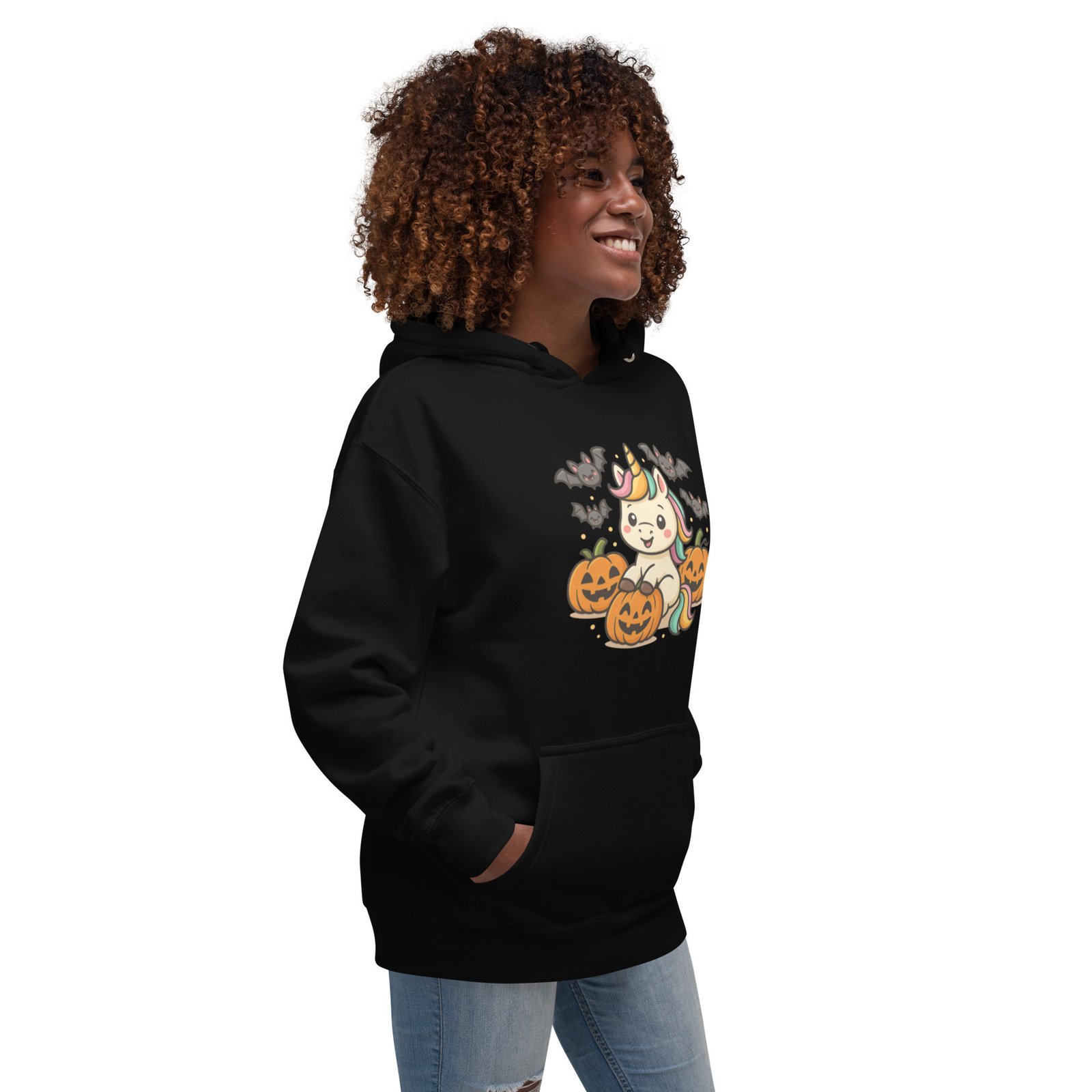 Unicorn Fright Unisex Hoodie - Image 4