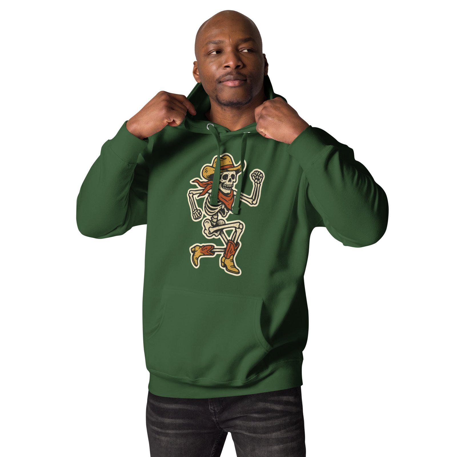 Country Skelton Unisex Hoodie - Image 5