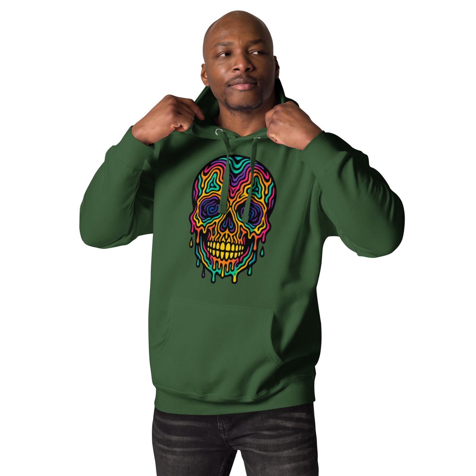 Candy Skull Unisex Hoodie - Image 5