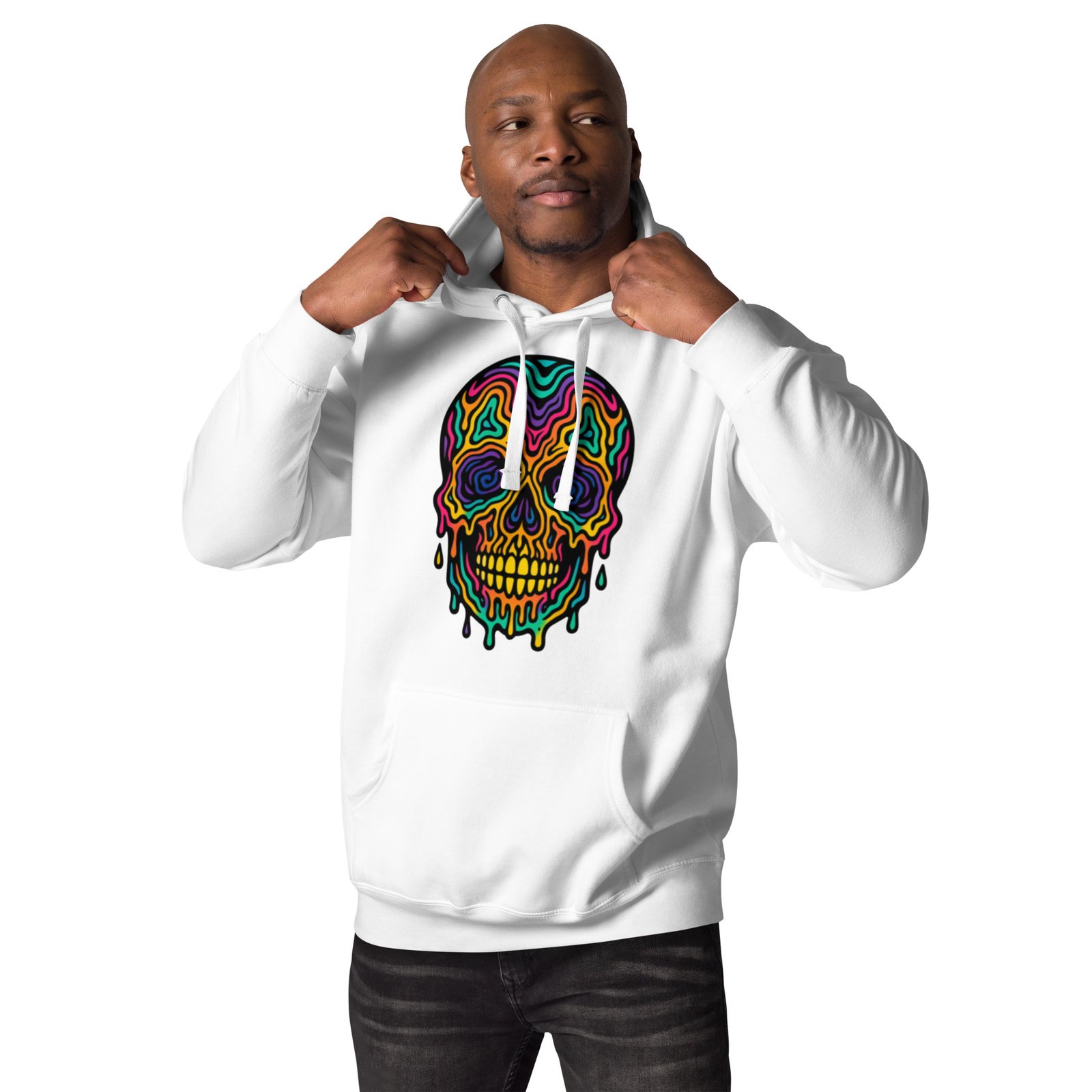 Candy Skull Unisex Hoodie - Image 7