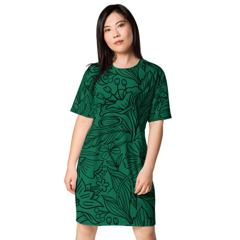 Flower Tending Shirt Dress