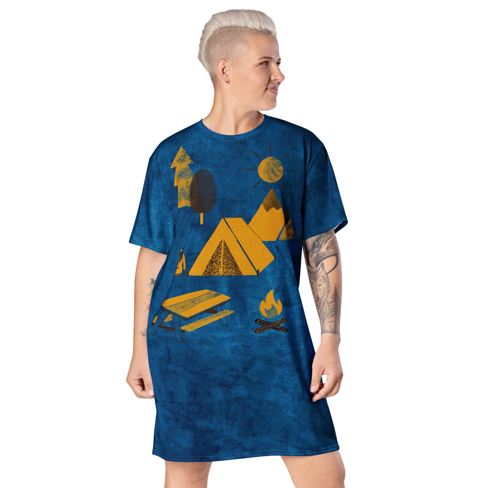 Campers Spot Shirt Dress