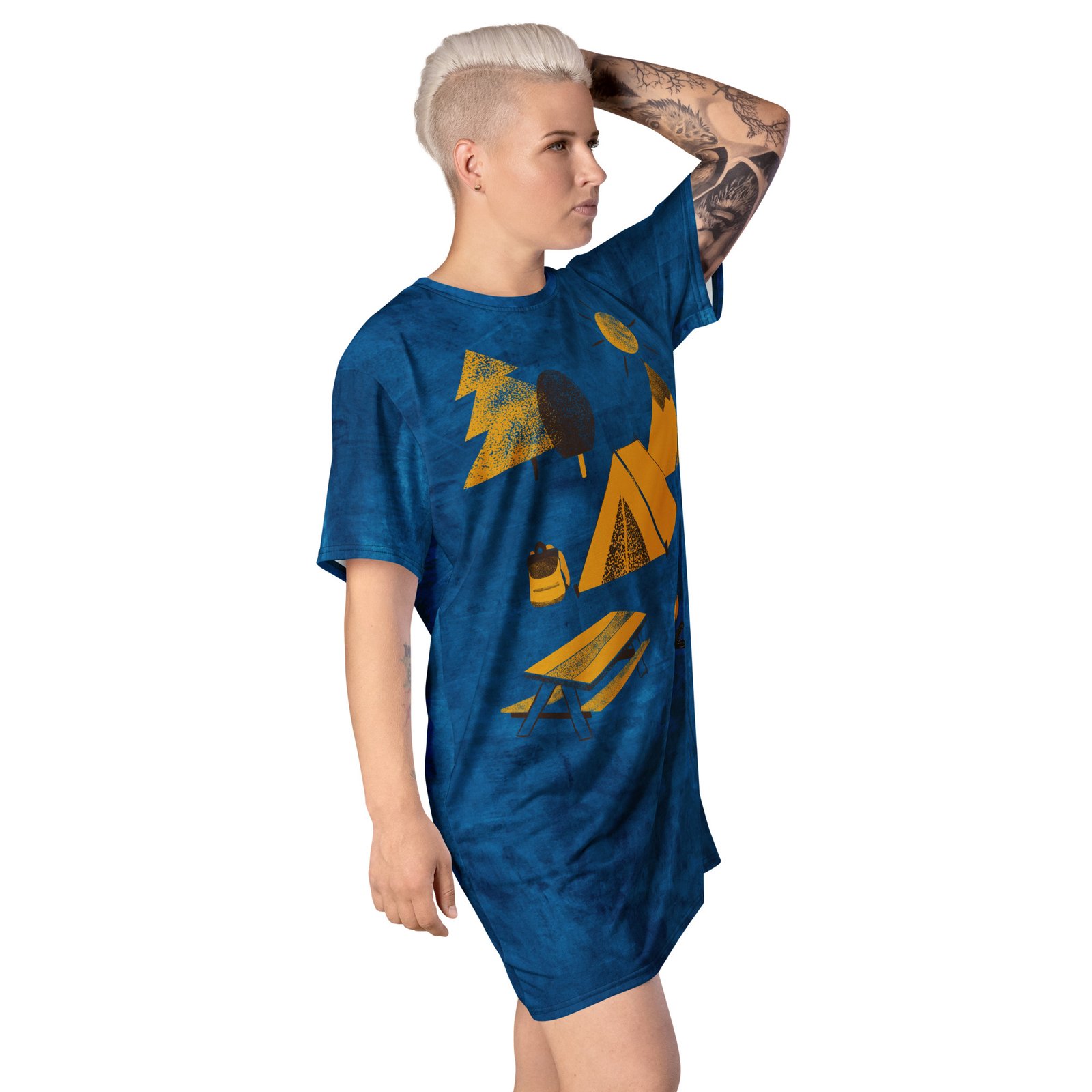 Campers Spot Shirt Dress - Image 4