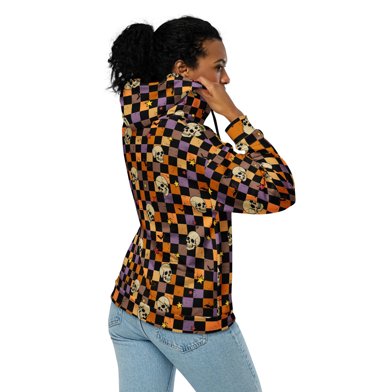 Checkered Zipup Hoodie - Image 5