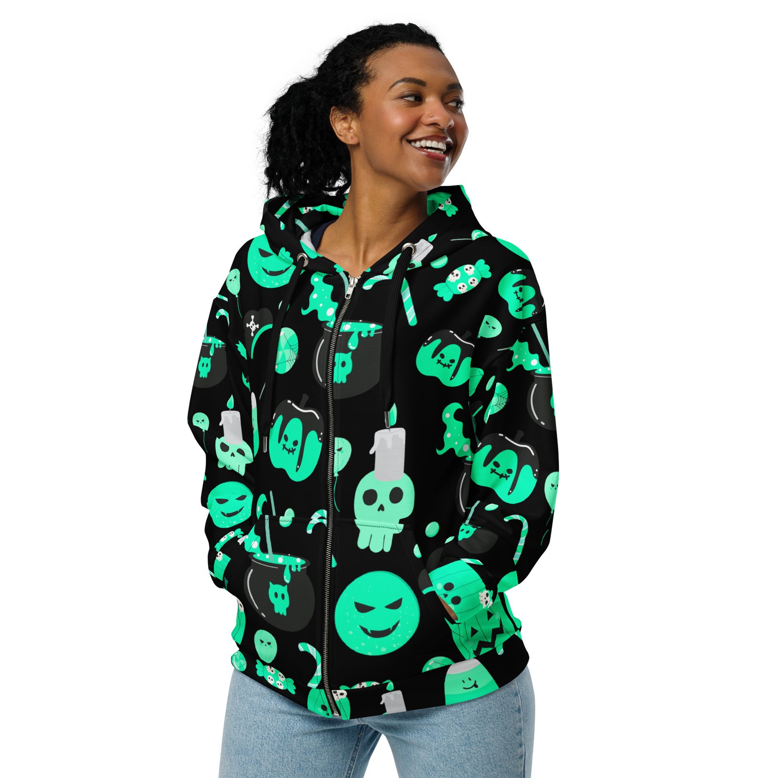Halloween Worship Zipup Hoodie - Image 3