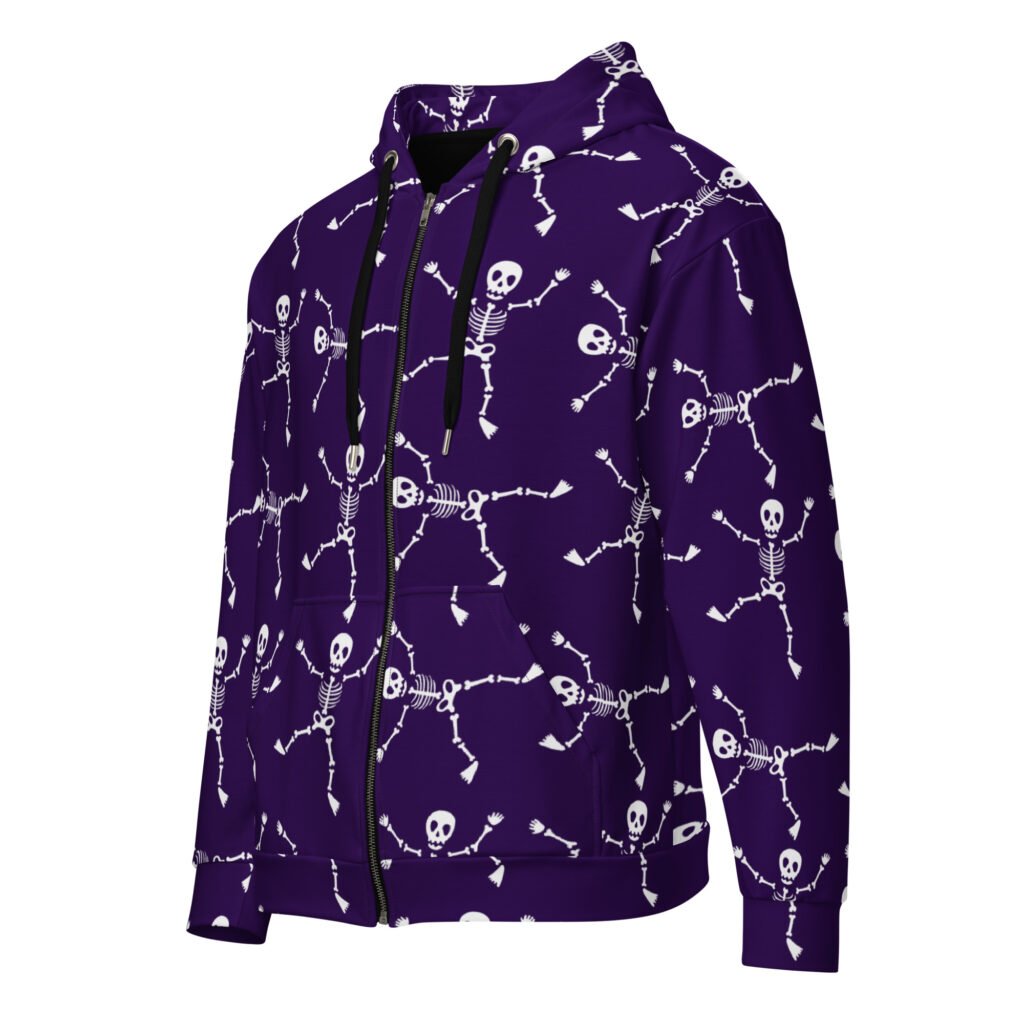 Cartwheel Skeleton Zipup Hoodie