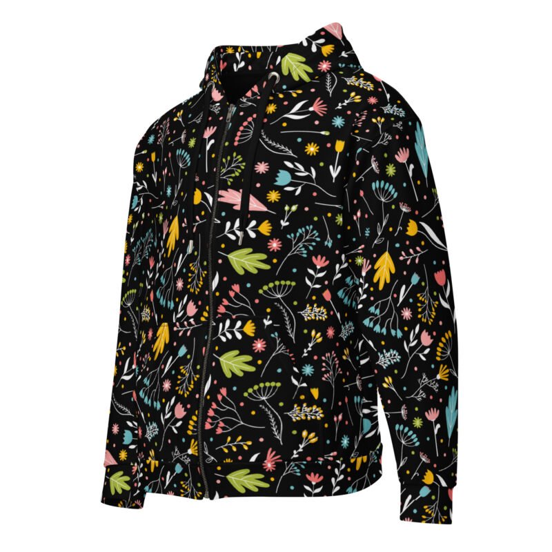 Fall flowering Zipup Hoodie