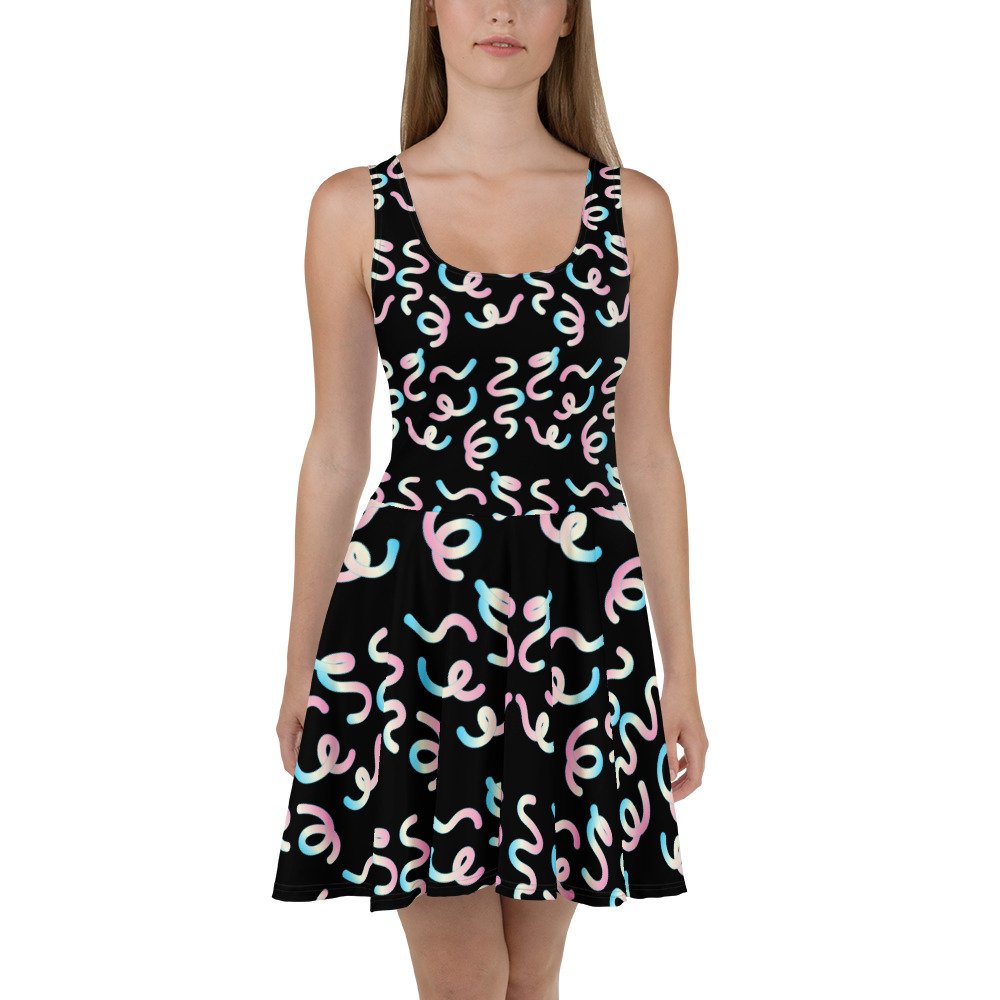 Pigtails Delight Skater Dress