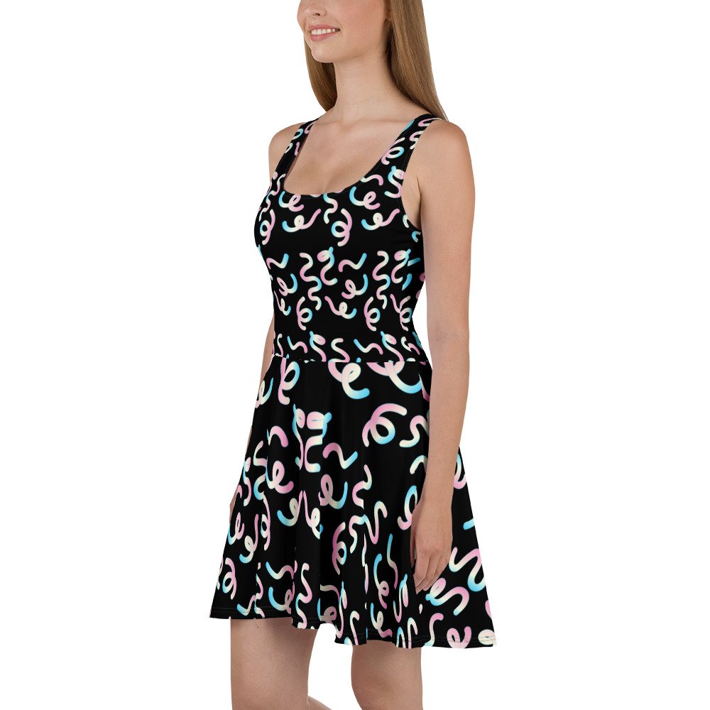 Pigtails Delight Skater Dress - Image 3